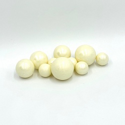 Сферы из шоколадной глазури перламутровые белые 10шт.