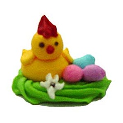 Украшение сахарное " Цыпленок пасхальный" 1 шт